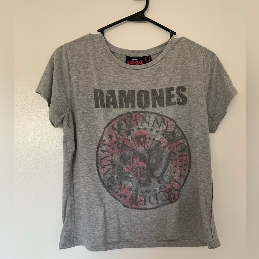 Ramones Band Cropped Graphic Tee